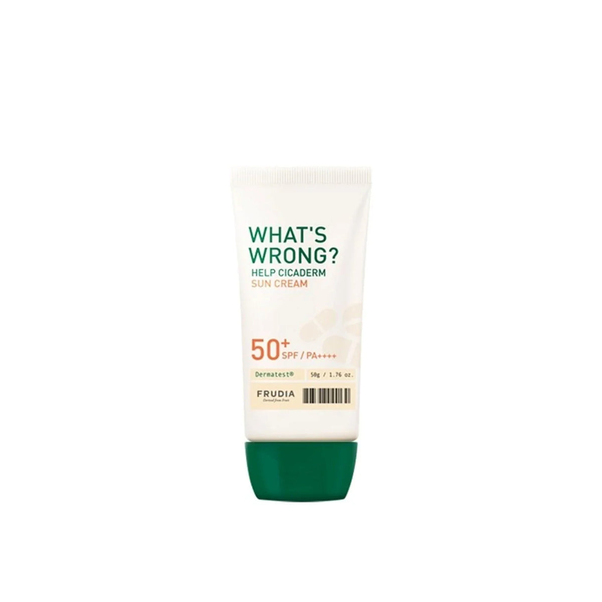 FRUDIA FRUDIA What´s Wrong? Help Cicaderm Sun Cream SPF50+ 50g - hydrating - front bottle shot