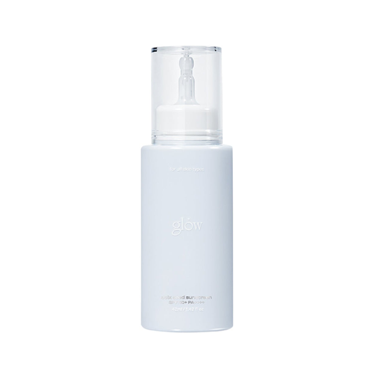 glow glow Coix Seed Sunscreen SPF50+ PA++++ 42ml - sun protection - front bottle shot