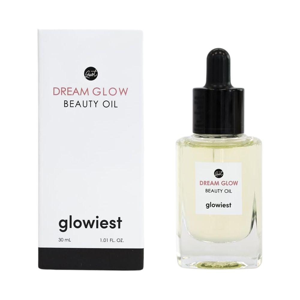 glowiest glowiest Dream Glow Beauty Oil 30ml - hydrating - front bottle shot
