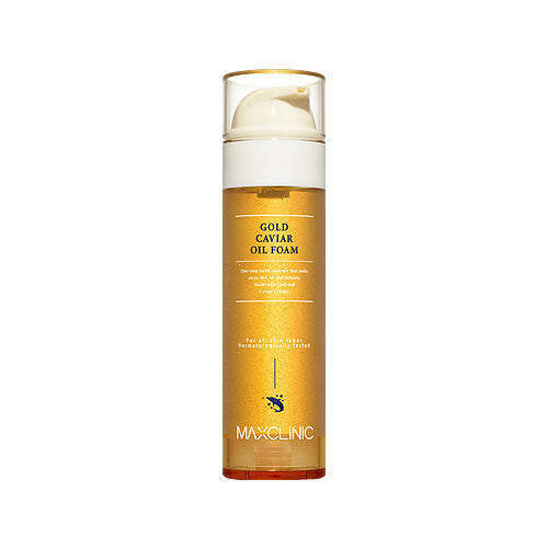 MAXCLINIC MAXCLINIC Gold Caviar Oil Foam 110ml - hydrating - front bottle shot
