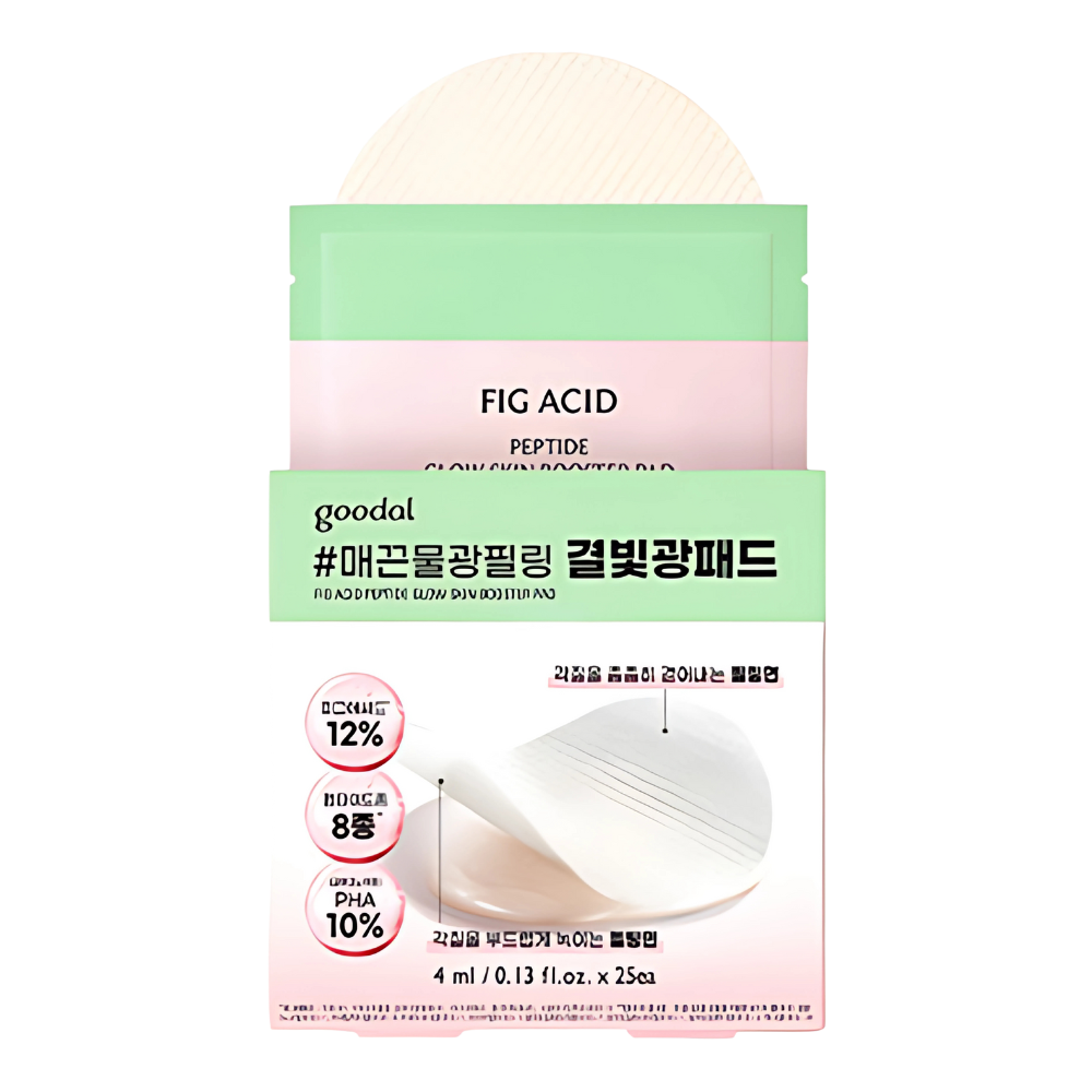 goodal goodal Fig Acid Peptide Skin Booster Peeling Pad 25 Sheets - hydrating - front bottle shot