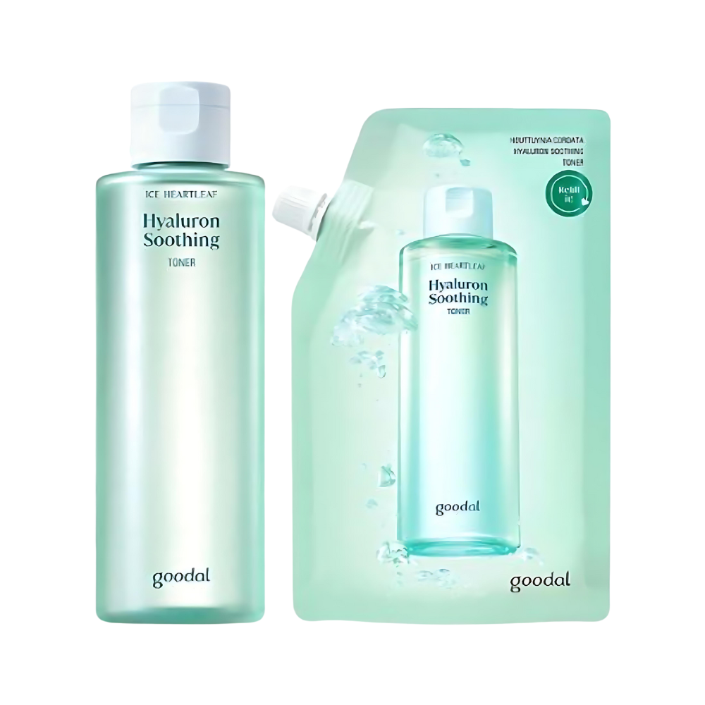 goodal goodal Heartleaf Hyaluron Soothing Toner 350ml (+350mL Refill) - hydrating - front bottle shot