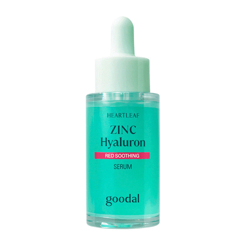 goodal goodal Heartleaf Zinc Cica Hyaluron Red Soothing Serum 30ml - hydrating - front bottle shot