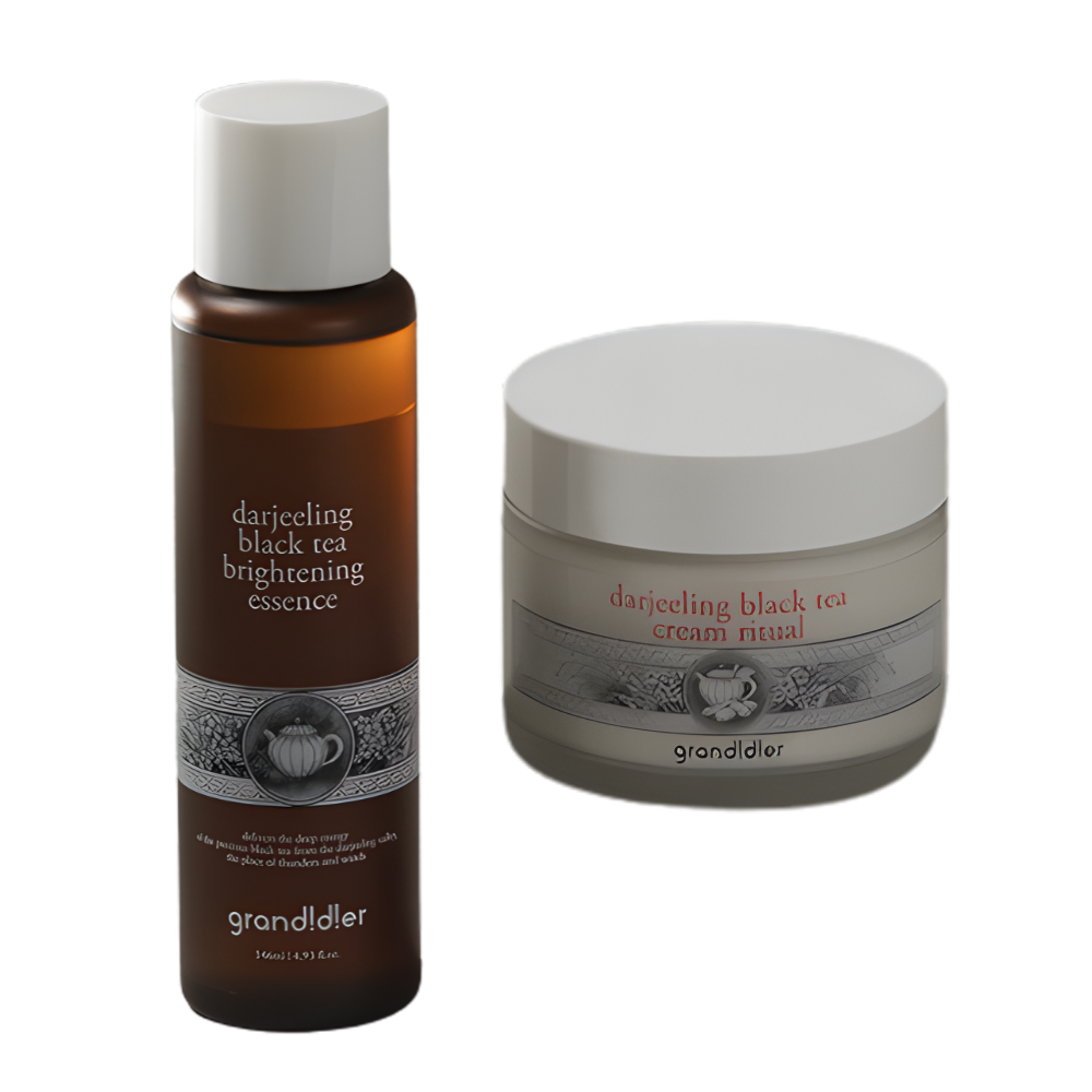 grandidier grandidier Dazzling Black Tea 2-Piece Set - hydrating - front bottle shot
