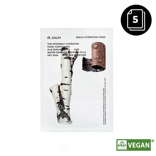 HUECALM HUECALM Birch Hydrating Mask 25g * 5ea - hydrating - front bottle shot
