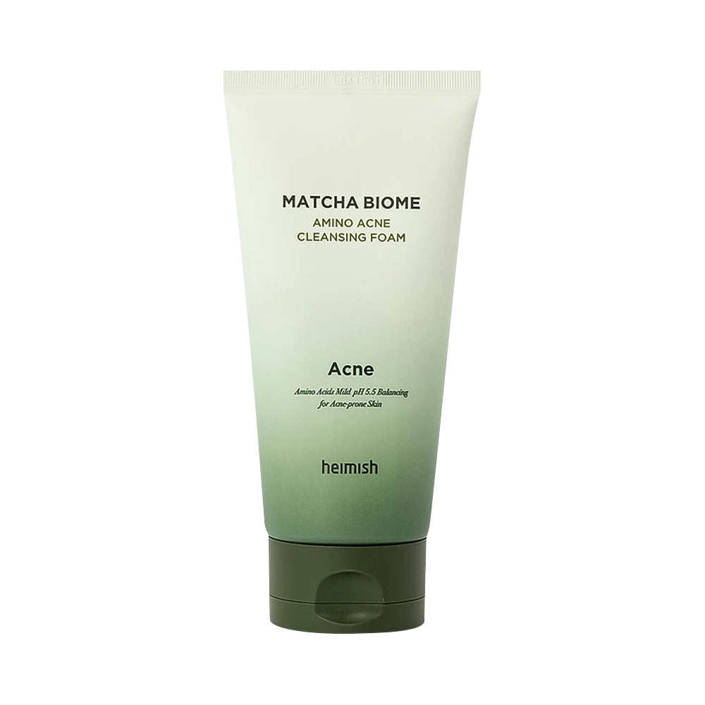 heimish heimish Matcha Biome Amino Acne Cleansing Foam 150ml - hydrating - front bottle shot