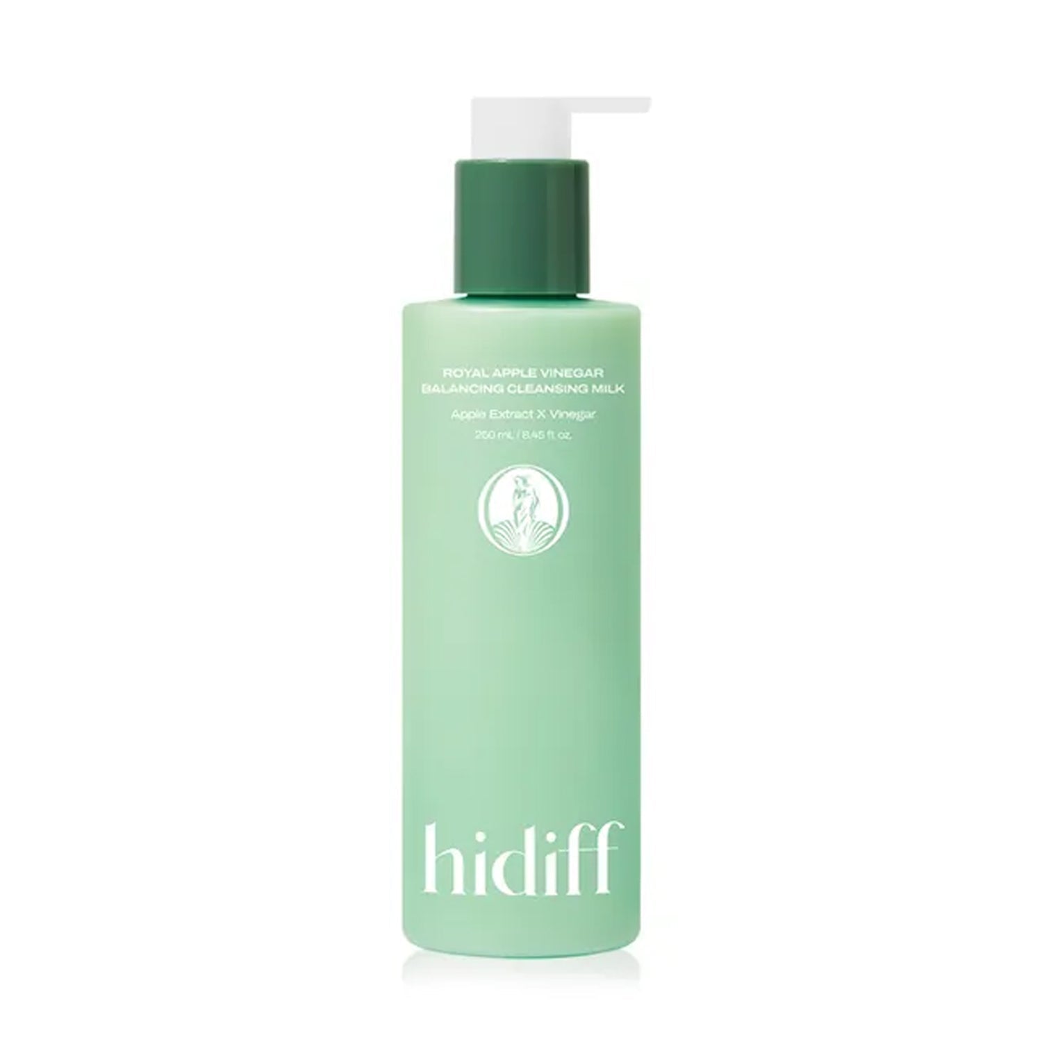 hidiff hidiff Royal Apple Vinegar Balancing Cleansing Milk 250ml - hydrating - front bottle shot