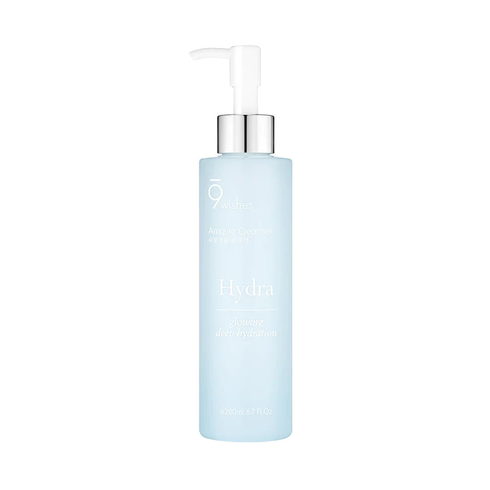 9wishes 9wishes Hydra Ampoule Cleanser 200ml - hydrating - front bottle shot