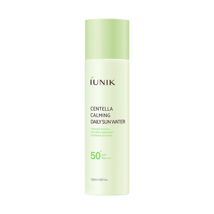 iUNIK iUNIK Centella Calming Daily Sun Water SPF 50+ PA++++ 120ml - soothing - front bottle shot