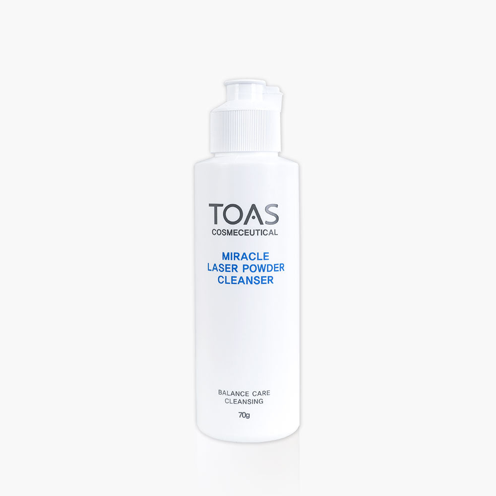 TOAS TOAS Miracle Laser Powder Cleanser 70g - soothing - front bottle shot