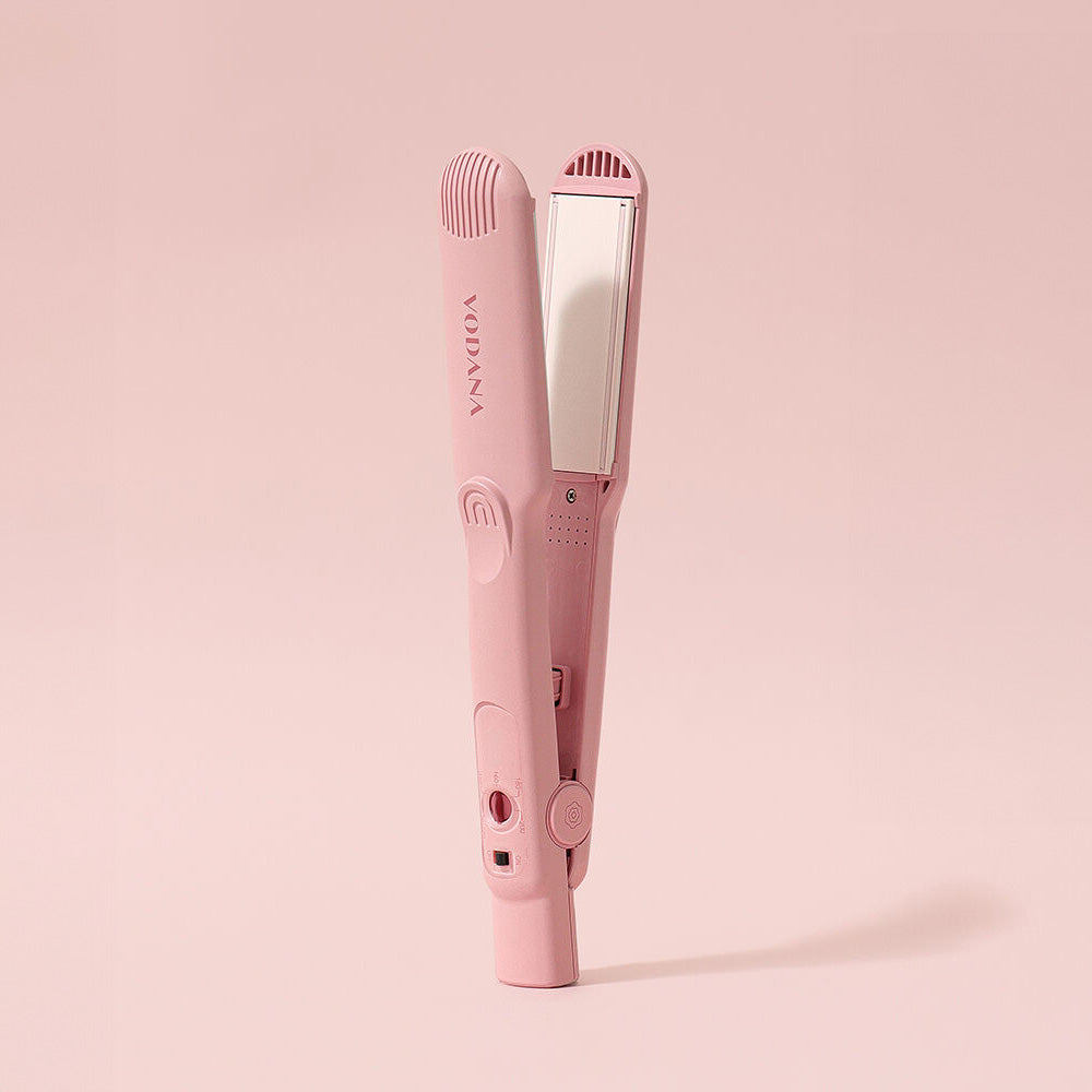 VODANA VODANA Soft Bar Wide Flat Iron 1.5 Inch Milk Tea Rose - daily care - front bottle shot