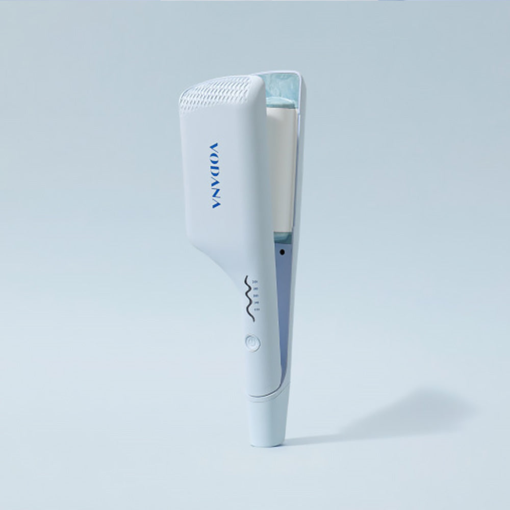 VODANA VODANA Triple Flow Wave Iron 40mm Creamy Blue - daily care - front bottle shot
