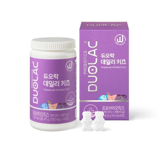 DUOLAC DUOLAC Daily Kids Probiotics 60 Tablets (1 month) - daily care - front bottle shot