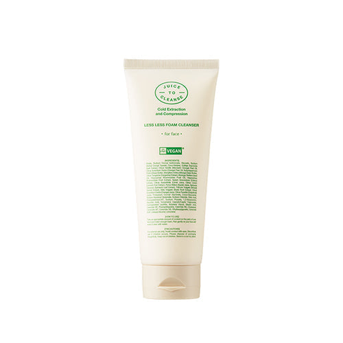 JUICE TO CLEANSE JUICE TO CLEANSE Less Less Foam Cleanser 160g - hydrating - front bottle shot