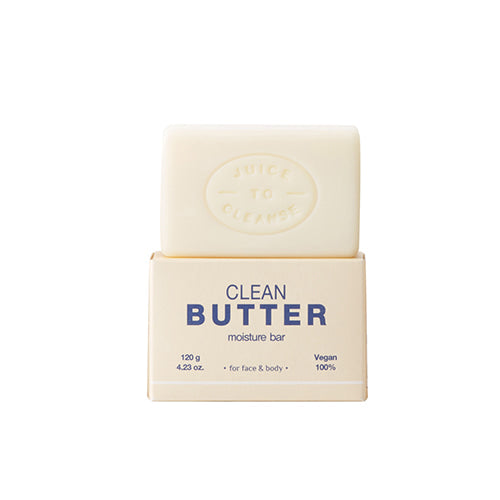 JUICE TO CLEANSE JUICE TO CLEANSE Clean Butter Moisture Bar 120g - hydrating - front bottle shot