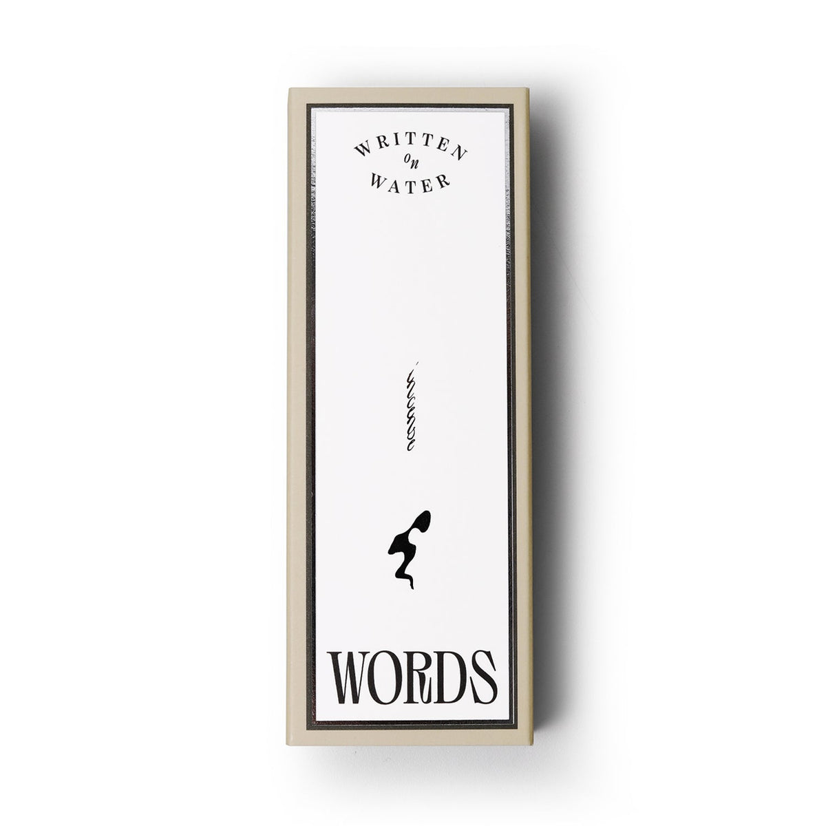 WRITTEN ON WATER WRITTEN ON WATER WORDS Incense Sticks - soothing - front bottle shot
