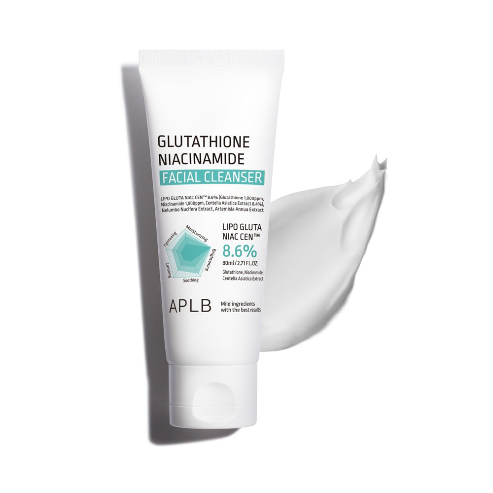 APLB APLB Glutathione Niacinamide Facial Cleanser 80ml - hydrating - front bottle shot