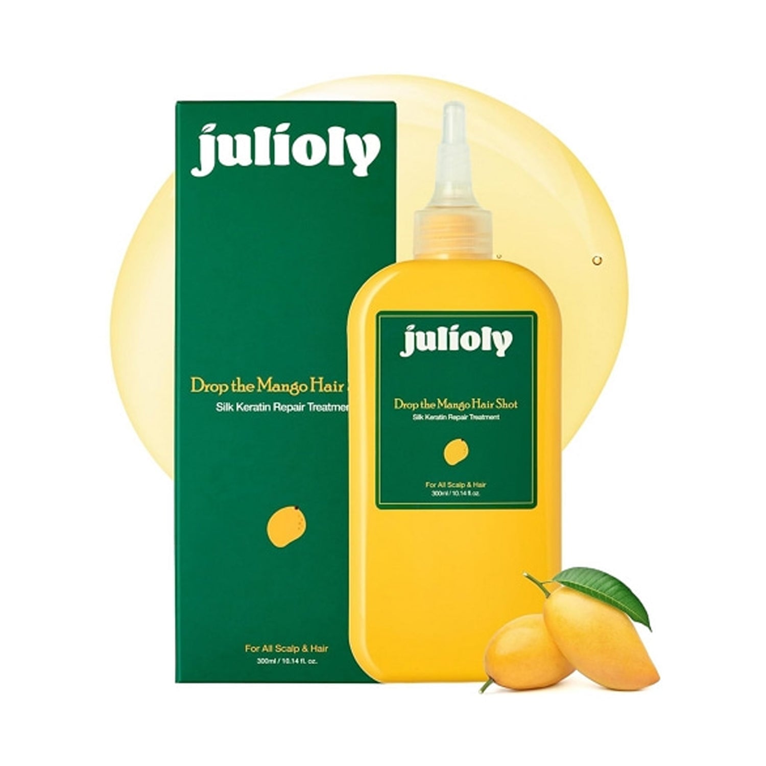 julioly julioly Drop the Mango Hair Shot 300ml - hydrating - front bottle shot