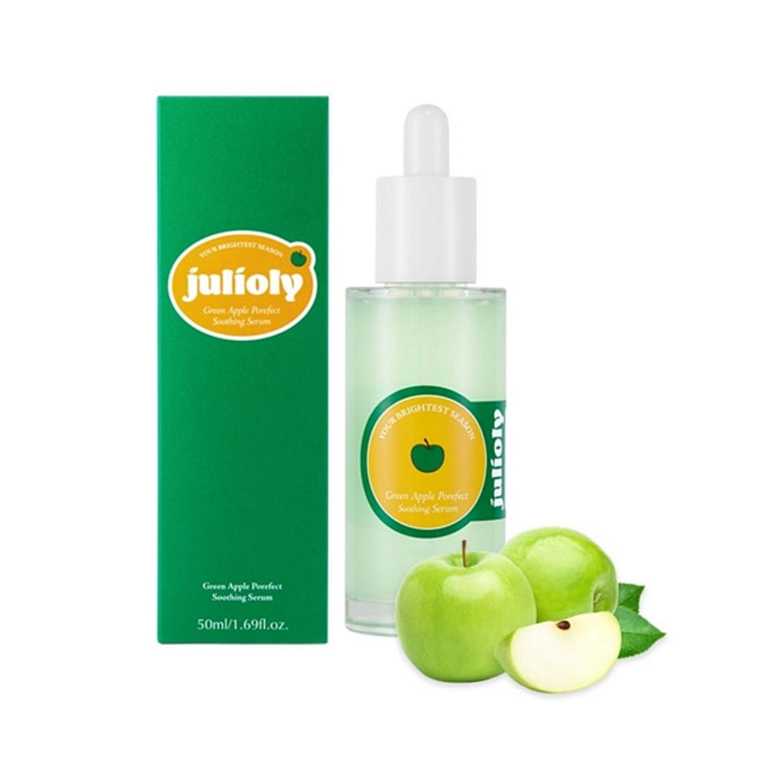 julioly julioly Green Apple Porefect Soothing Serum 50ml - hydrating - front bottle shot