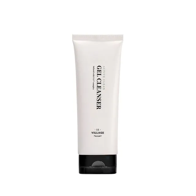 VILLAGE 11 FACTORY VILLAGE 11 FACTORY Active Clean Gel Cleanser 100ml - cleansing - front bottle shot