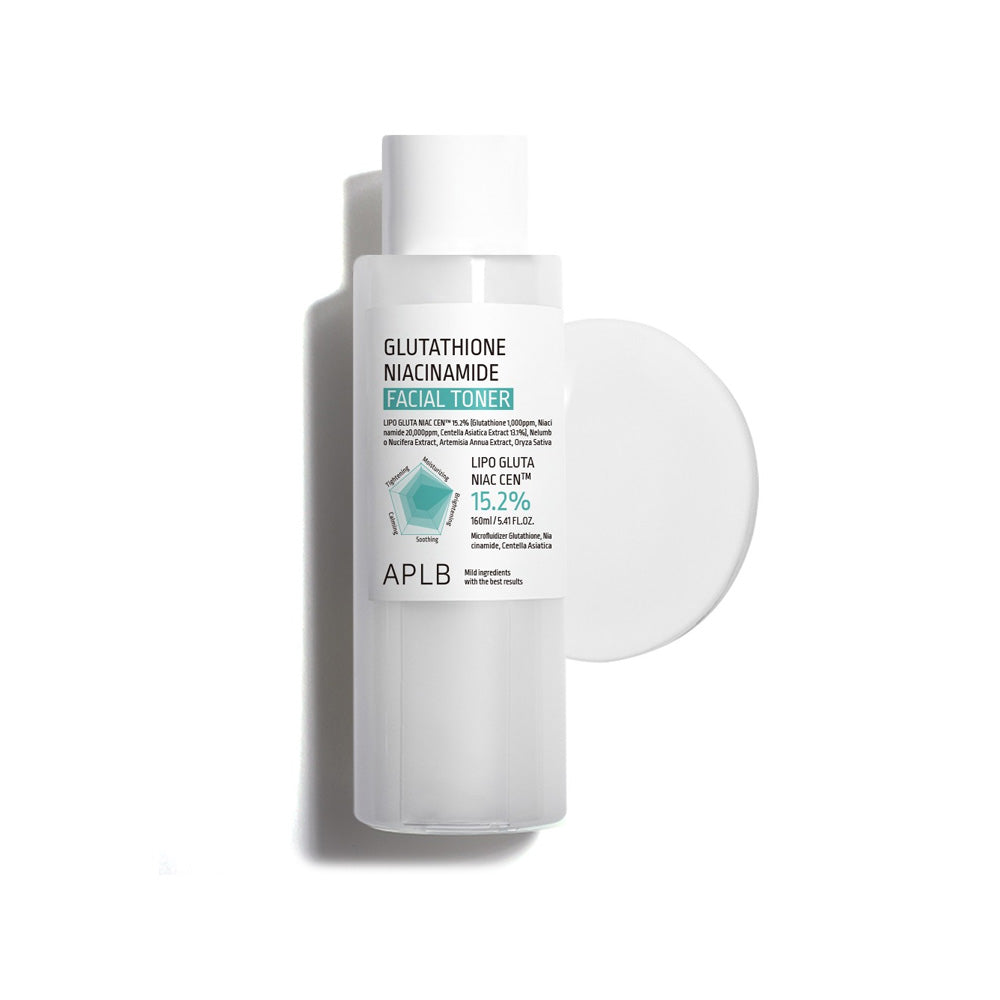 APLB APLB Glutathione Niacinamide Facial Toner 160ml - hydrating - front bottle shot