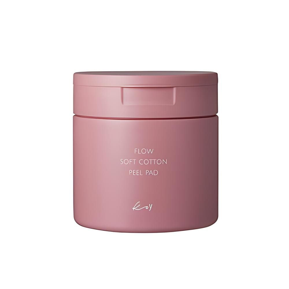 koy koy Flow Soft Cotton Peel Pad 150ml/70ea - hydrating - front bottle shot