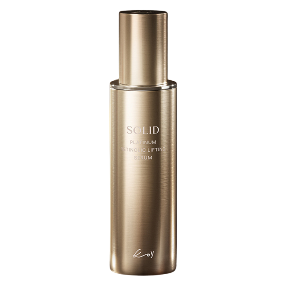 koy koy Solid Platinum Retinol Lifting Serum 50ml - anti-aging - front bottle shot