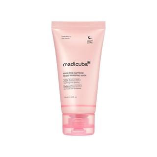 medicube medicube PDRN Pink Caffeine Night Wrapping Mask 75ml - hydrating - front bottle shot
