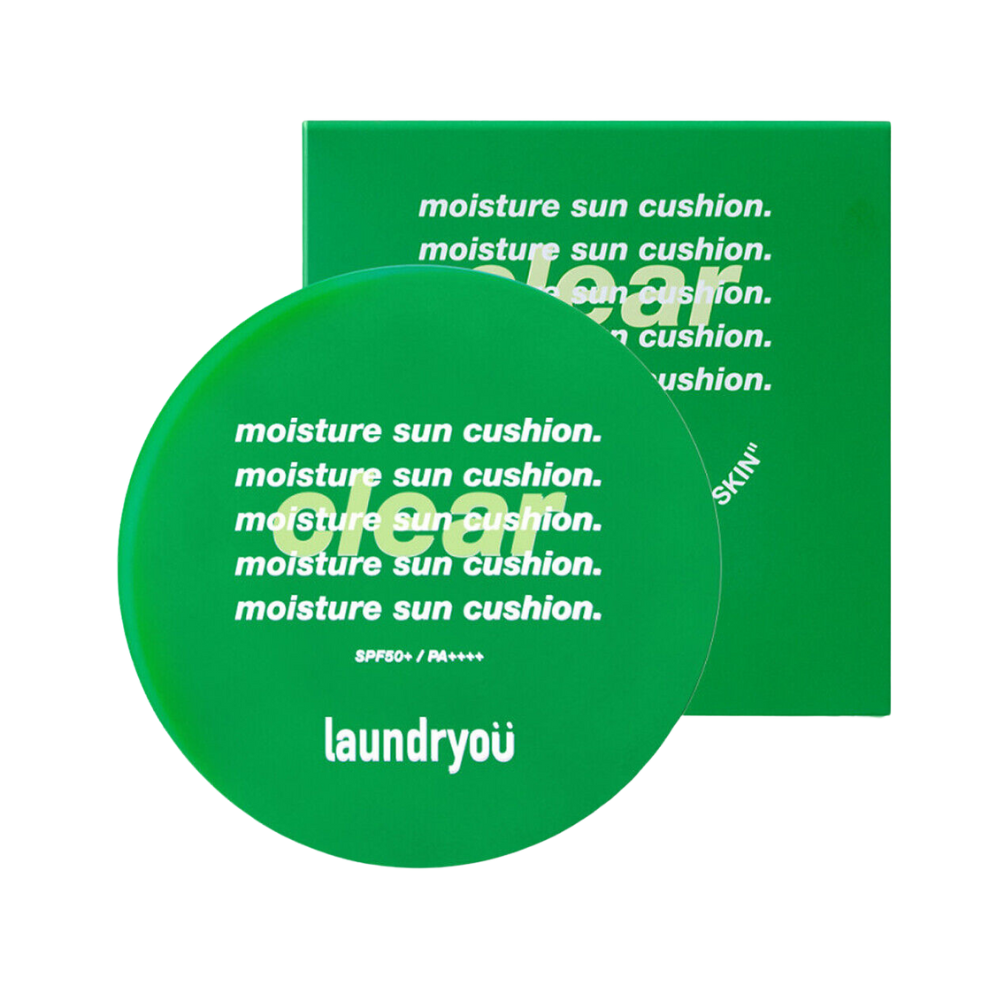 laundryou laundryou x Be Clean Moisture Sun Cushion Clear SPF50+ PA++++ 25g - hydrating - front bottle shot