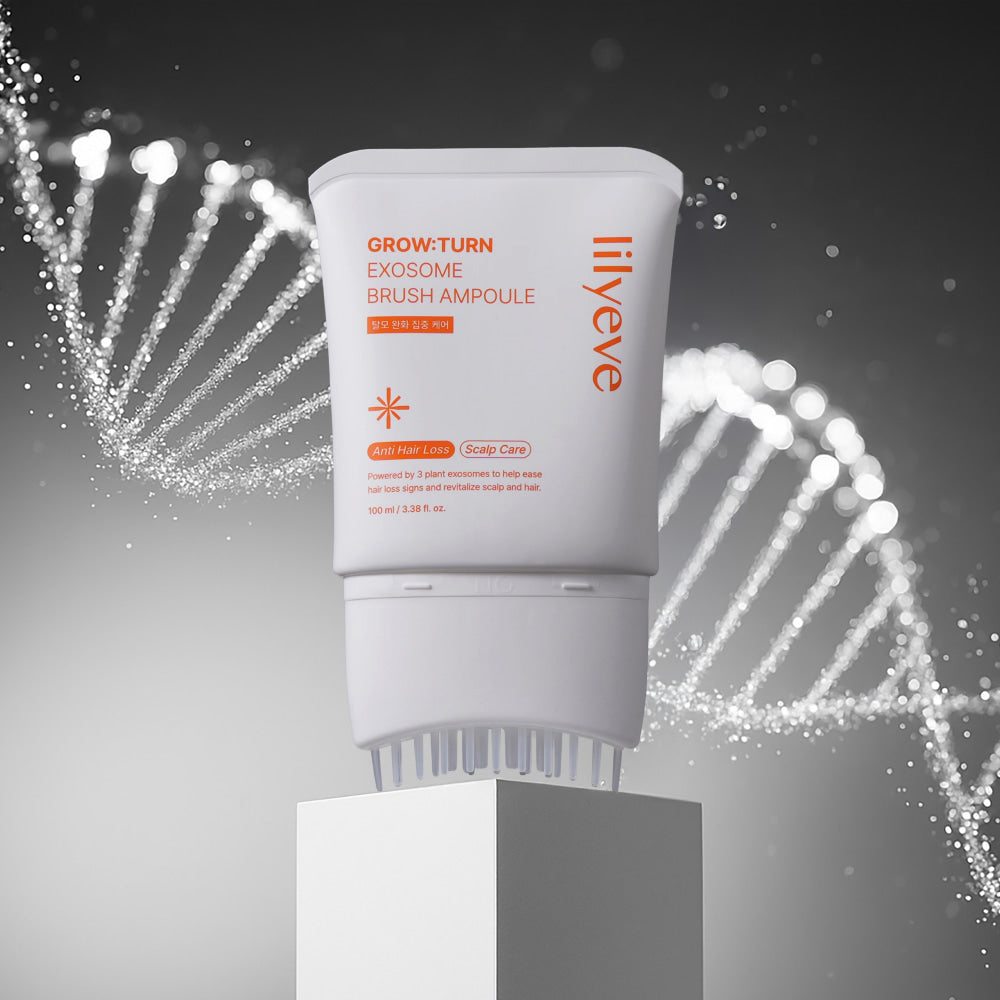 lilyeve lilyeve Grow:Turn Exosome Brush Ampoule 100ml - sun protection - front bottle shot