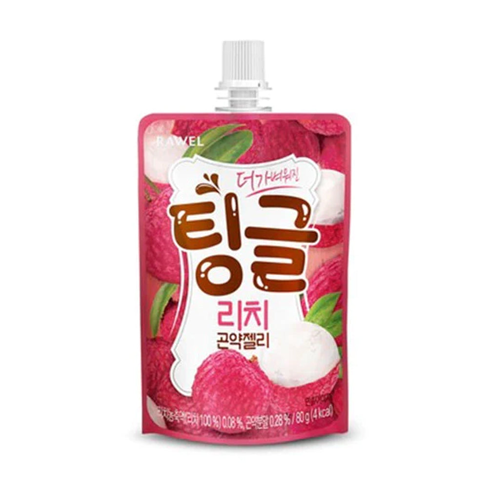 RAWEL RAWEL Konjac Jelly Lychee 14ea*80g - daily care - front bottle shot