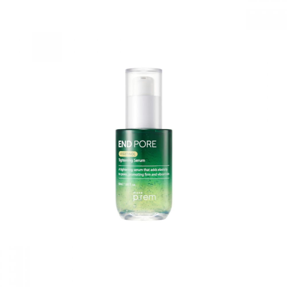 make p:rem make p:rem End Pore Vegetinol Tightening Serum 50ml - soothing - front bottle shot