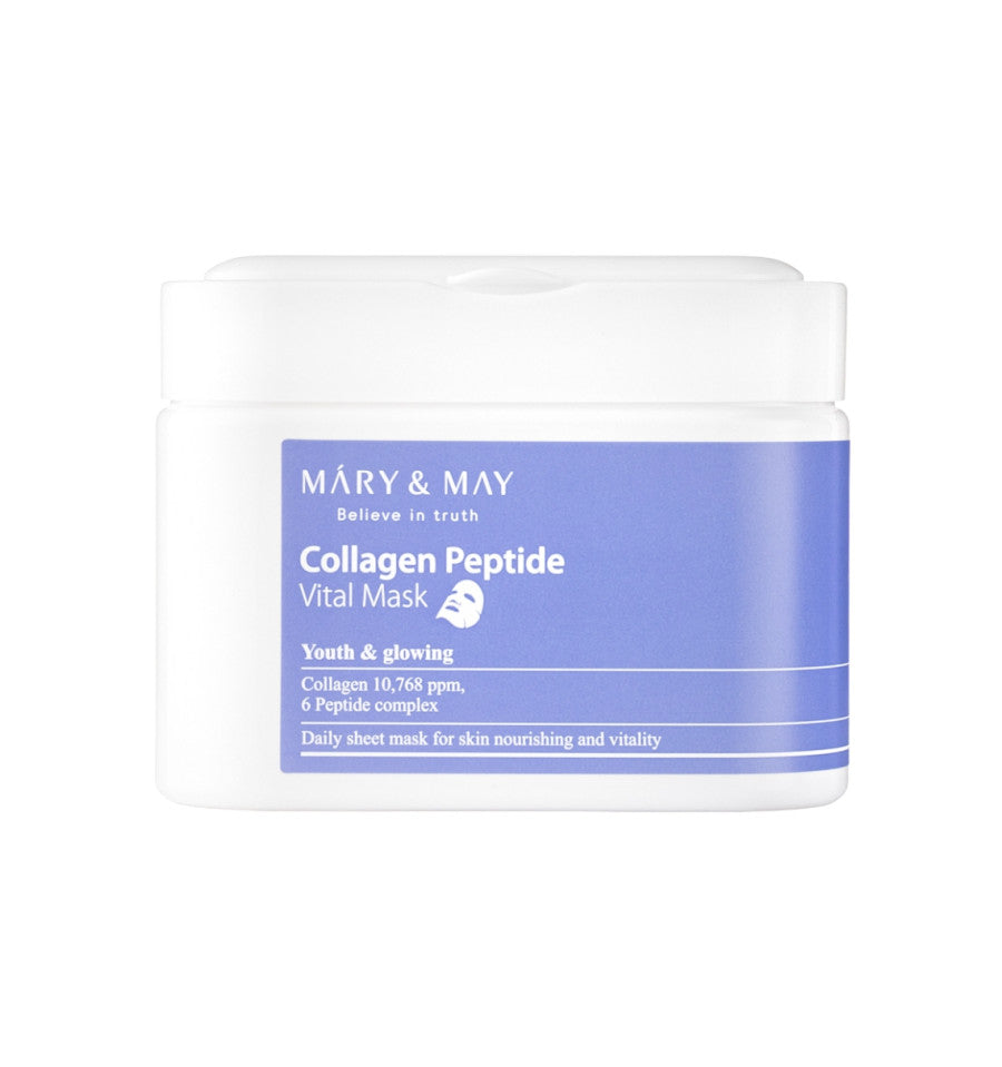Mary&May Mary&May Collagen Peptide Vital Mask (30ea) - daily care - front bottle shot