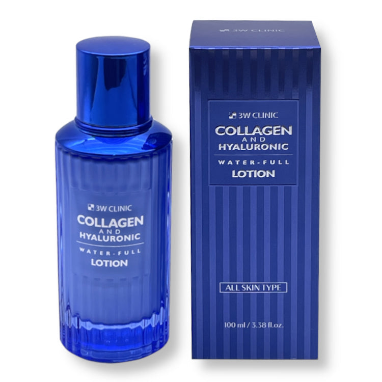 3W CLINIC 3W CLINIC Collagen & Hyaluronic Water-Full Lotion 100ml - hydrating - front bottle shot
