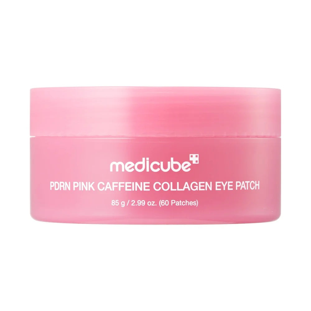 medicube medicube PDRN Pink Caffeine Collagen Eye Patch 85g 60ea - soothing - front bottle shot