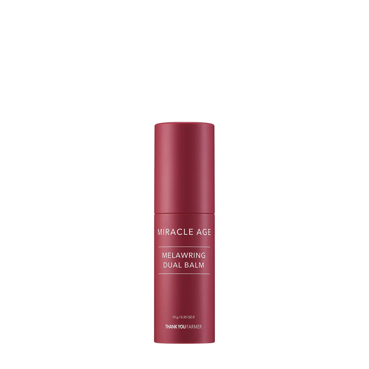 THANK YOU FARMER THANK YOU FARMER Miracle Age Melawring Dual Balm 10g - soothing - front bottle shot
