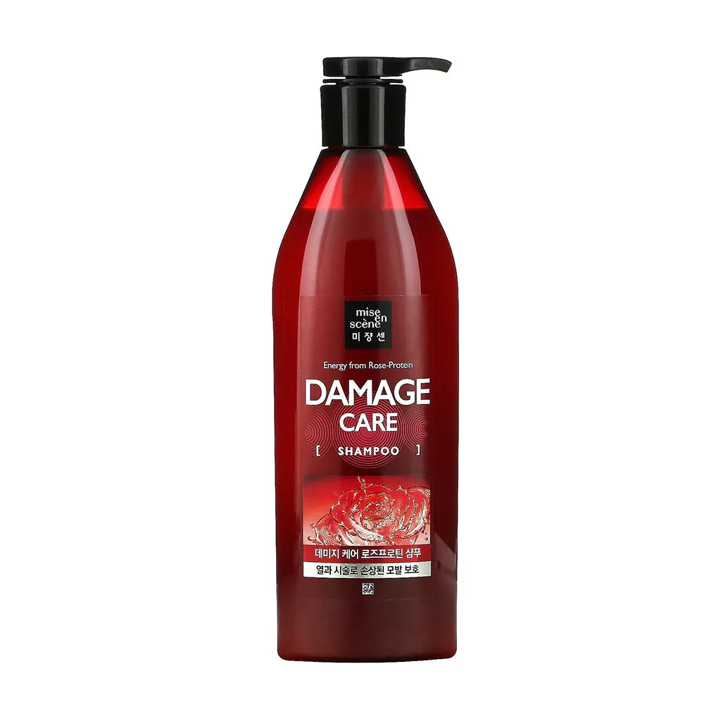 Mise en Scene Mise en Scene Damage Care Rose Protein Shampoo 680ml - nourishing - front bottle shot