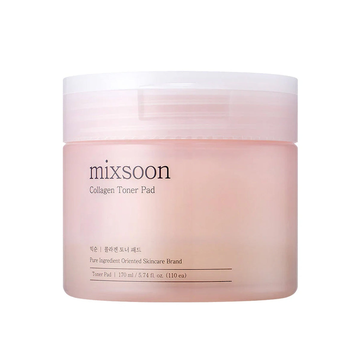 mixsoon mixsoon Collagen Toner Pad 170ml (110ea) - hydrating - front bottle shot