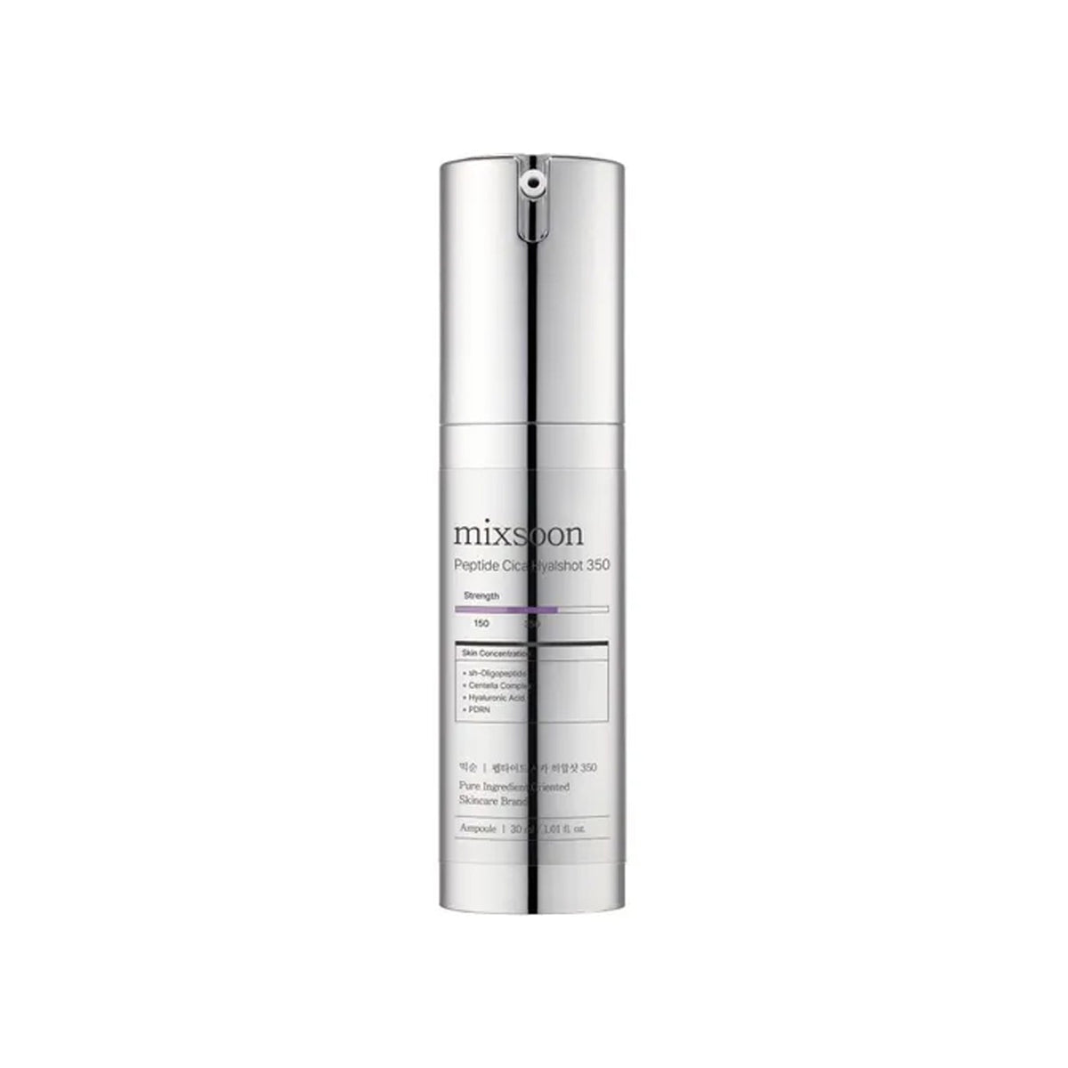 mixsoon mixsoon Peptide Cica Hyalshot 350 (30ml) - hydrating - front bottle shot