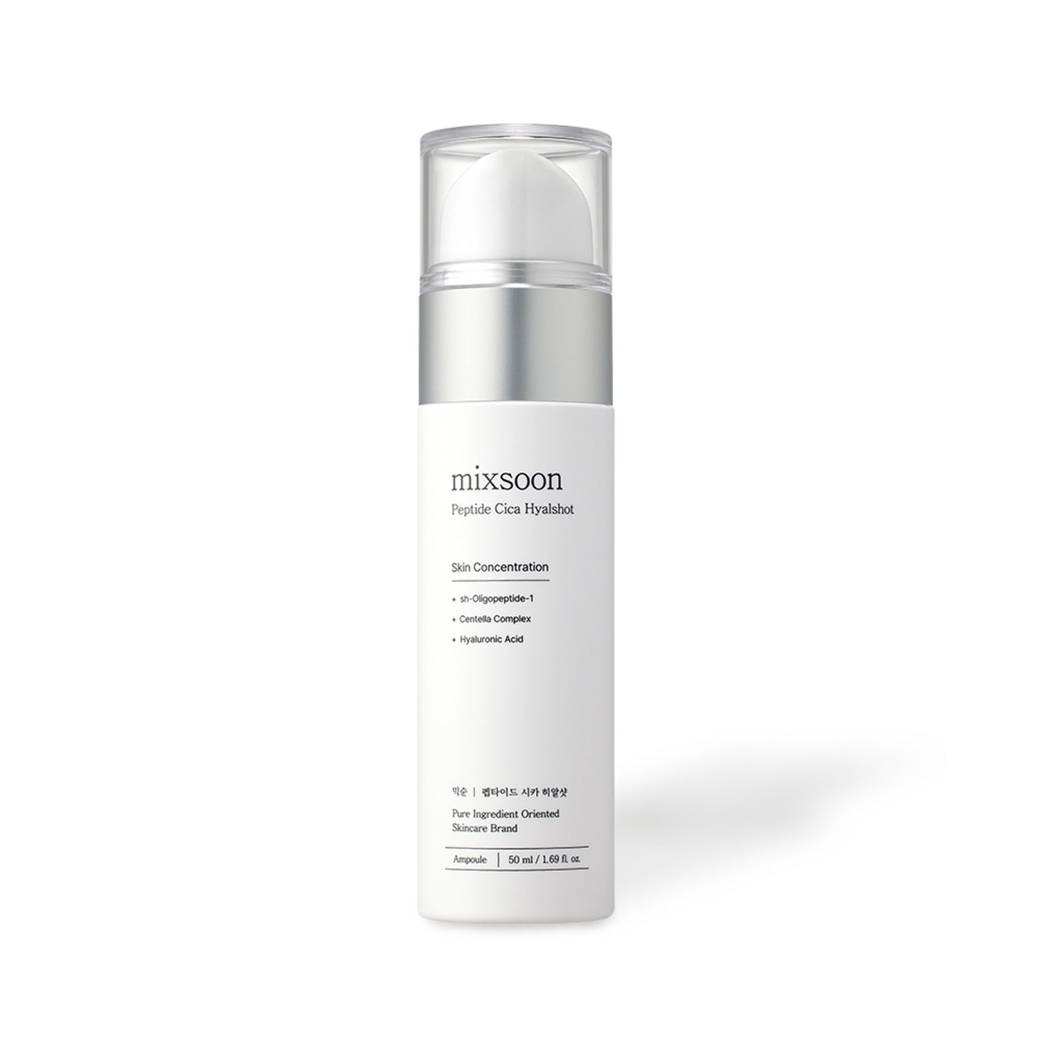mixsoon mixsoon Peptide Cica Hyalshot 50ml - soothing - front bottle shot