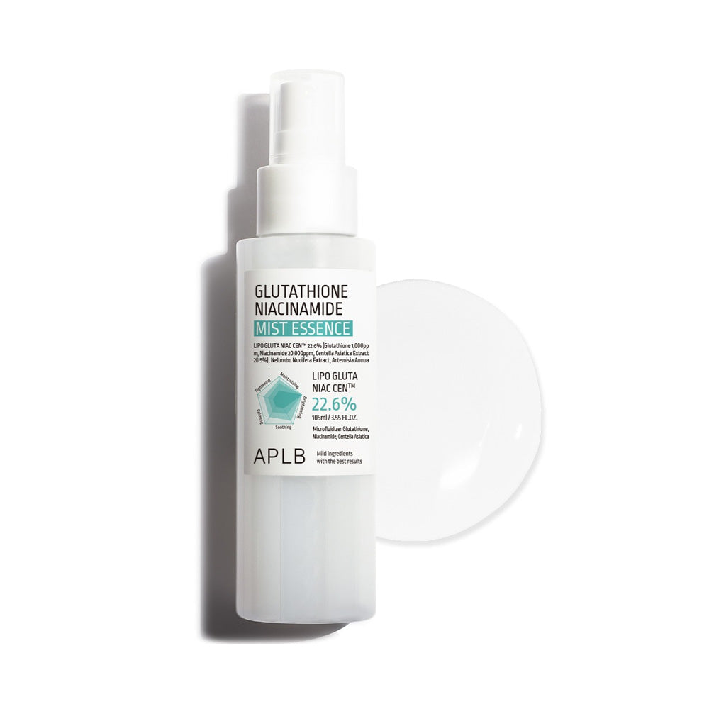 APLB APLB Glutathione Niacinamide Mist Essence 105ml - hydrating - front bottle shot