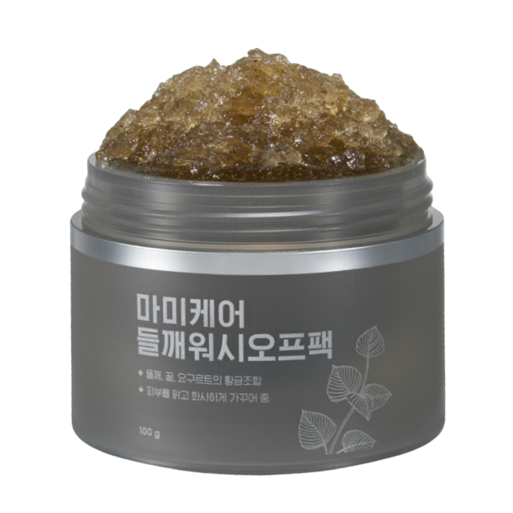 mommy care mommy care Perilla Wash-off Mask 100g - brightening - front bottle shot