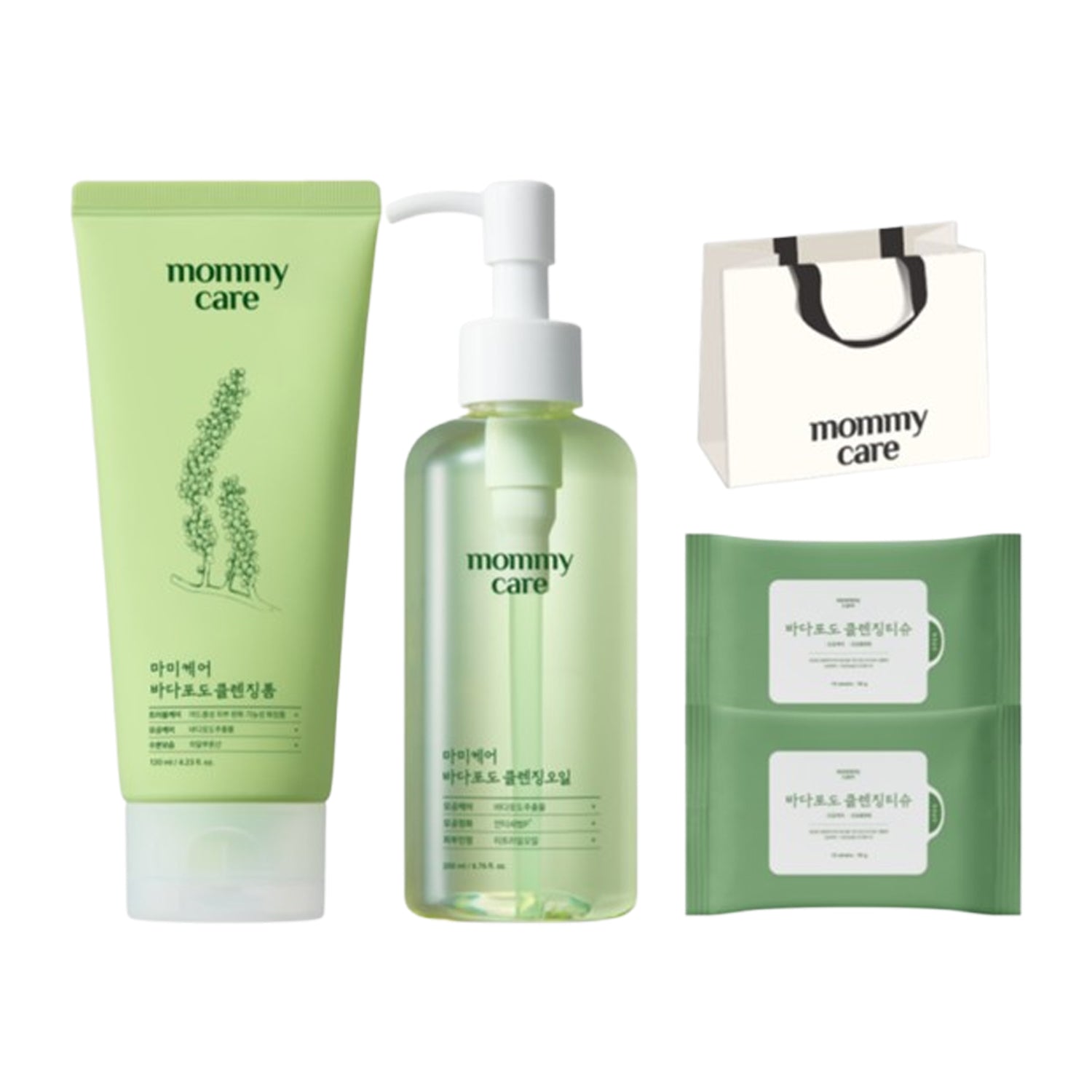 mommy care mommy care Korean Cleansing Oil + Korean Sea Grape Cleansing Foam (Cleansing Tissues 20 Sheets + Gift Shopping