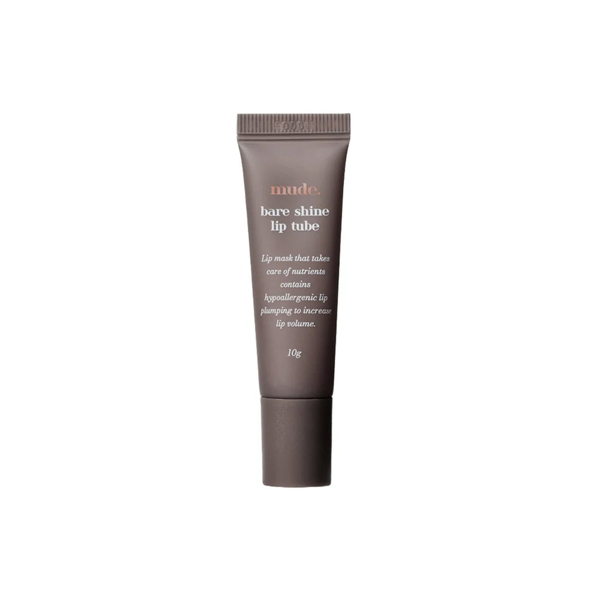 mude. mude. Bare Shine Lip Tube 10g - hydrating - front bottle shot