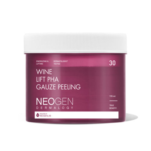 NEOGEN NEOGEN Dermalogy Wine Lift Pha Gauze Peeling 190ml (30 Pads) - nourishing - front bottle shot