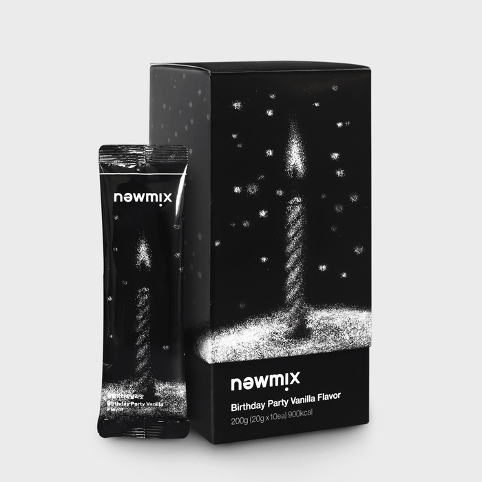 newmix newmix Coffee Birthday Party Vanilla Flavor 1BOX (20g x 10ea) - hydrating - front bottle shot
