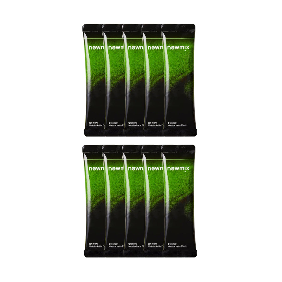 newmix newmix Coffee Matcha Latte Flavor 1BOX (10ea) - hydrating - front bottle shot