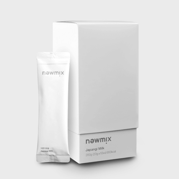 newmix newmix japangi Milk 1BOX (20g x 10ea) - hydrating - front bottle shot