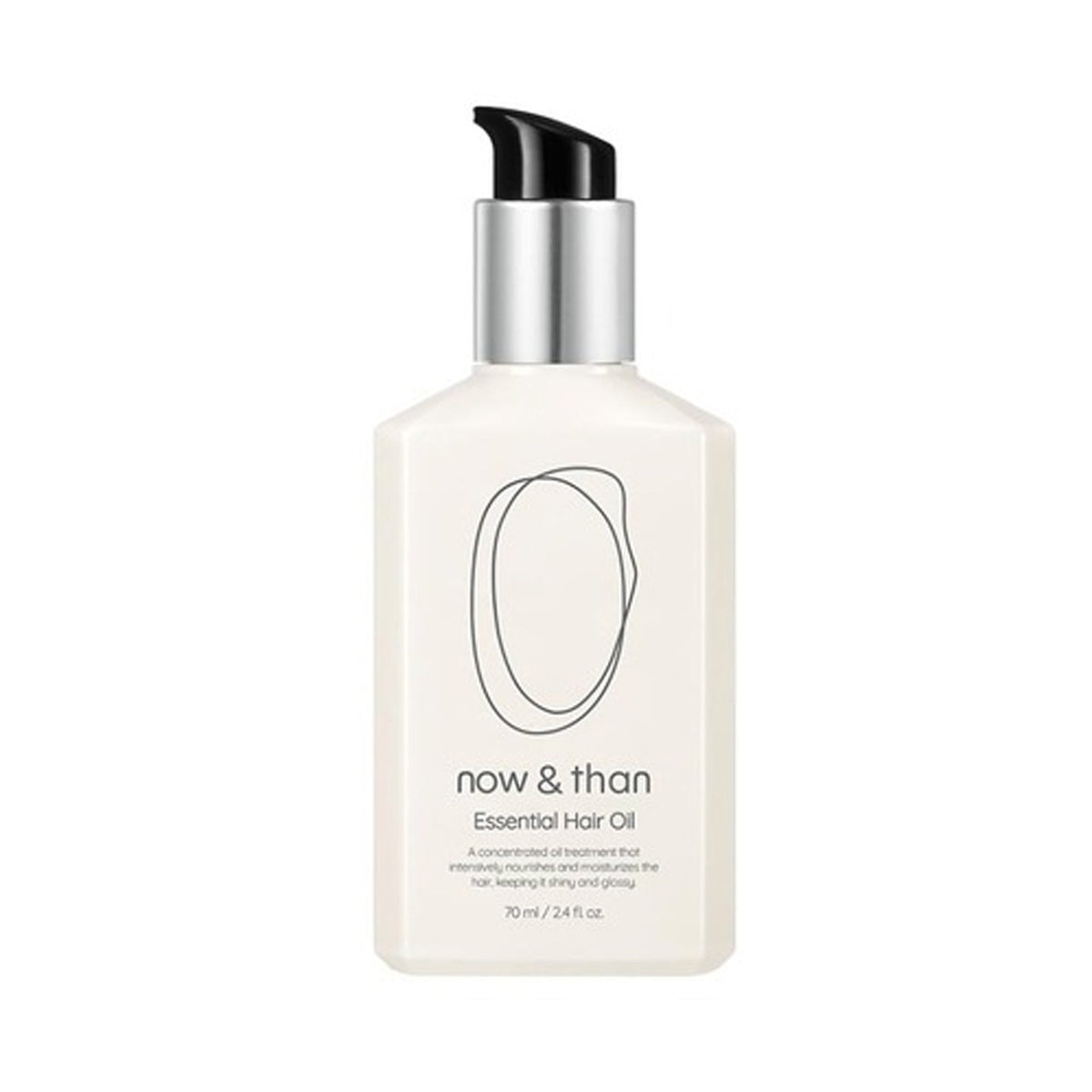 now&than now&than Essential Hair Oil 70ml - nourishing - front bottle shot