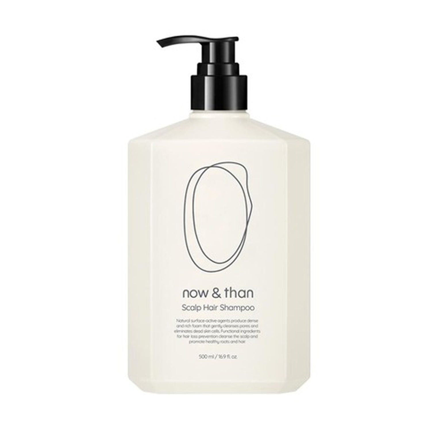 now&than now&than Scalp Hair Shampoo 500ml - soothing - front bottle shot